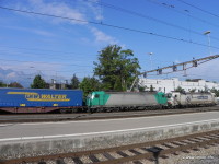 Ilustrační foto: Vlak kombinované dopravy, Thun, Švýcarsko